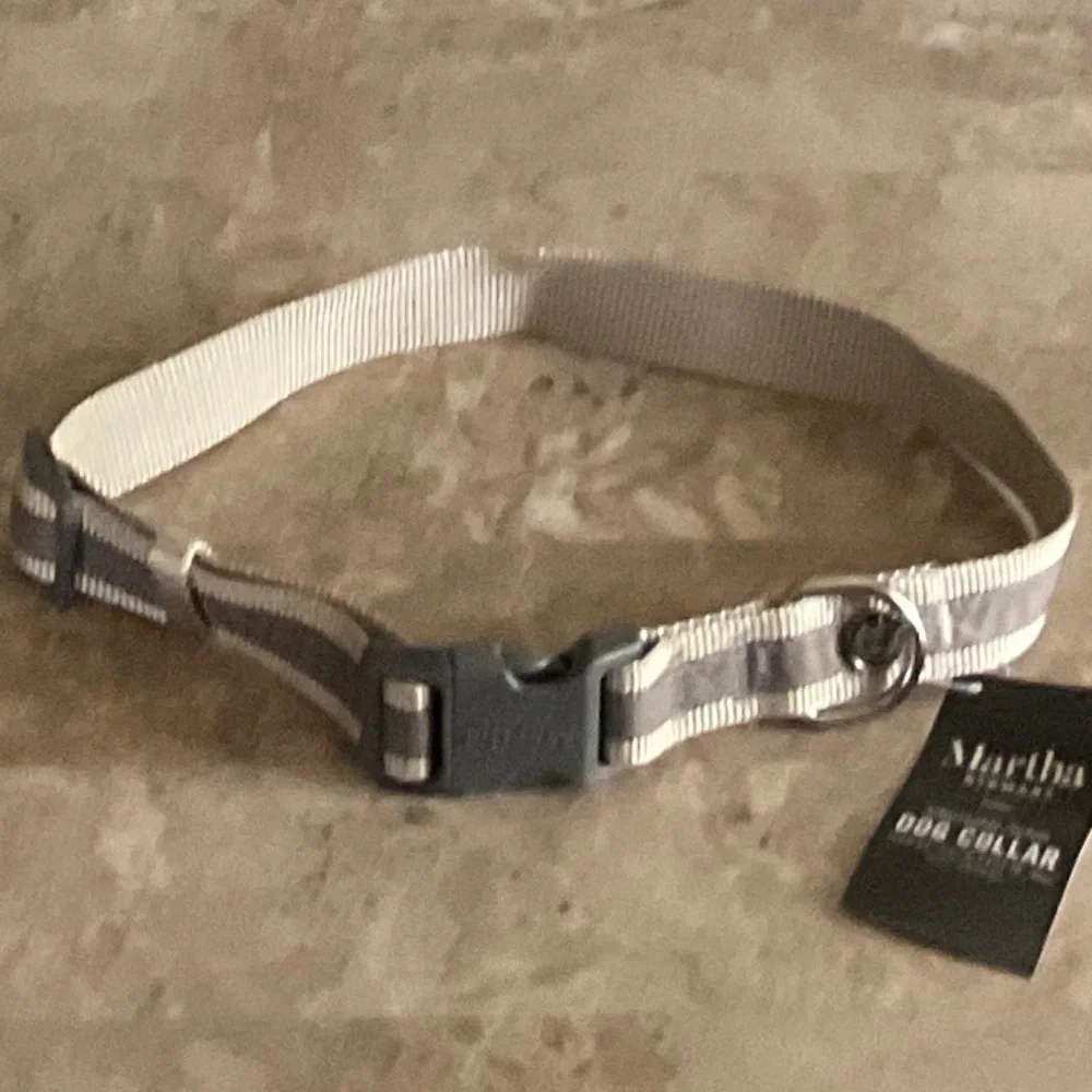 MARTHA STEWART Fashionable Tweed Dog Collar Size 20 Neck 18”-26”